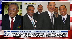Barack Obama with Louis Farrakhan on Fox News