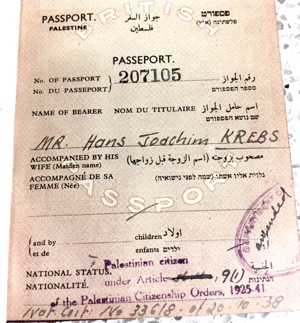 John Krebs Passport