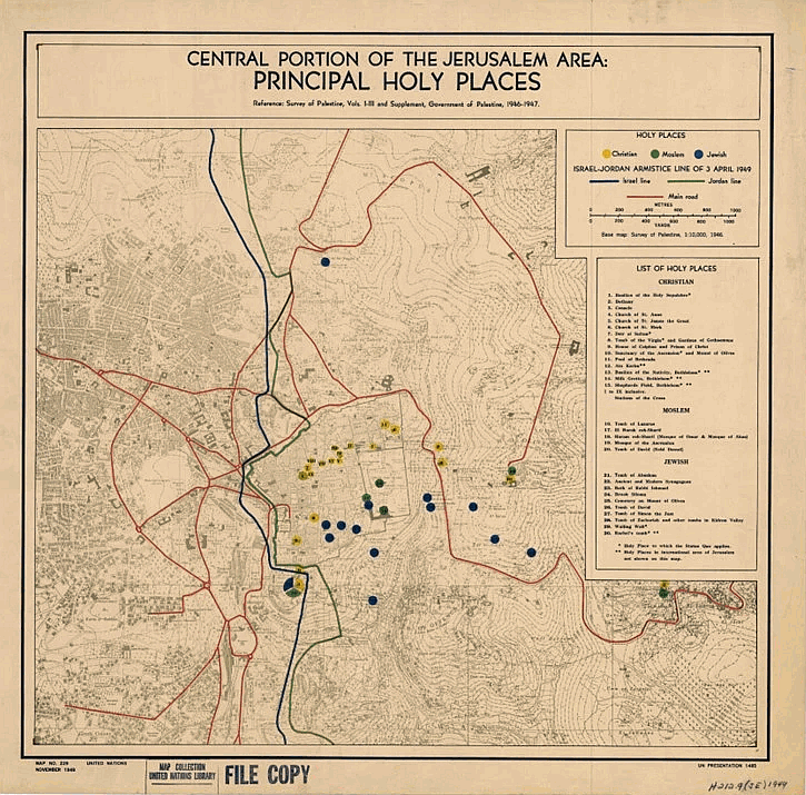 Holy Places Map