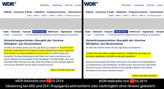 WDR Fassungen vom 13. und 17. Oktober 2014